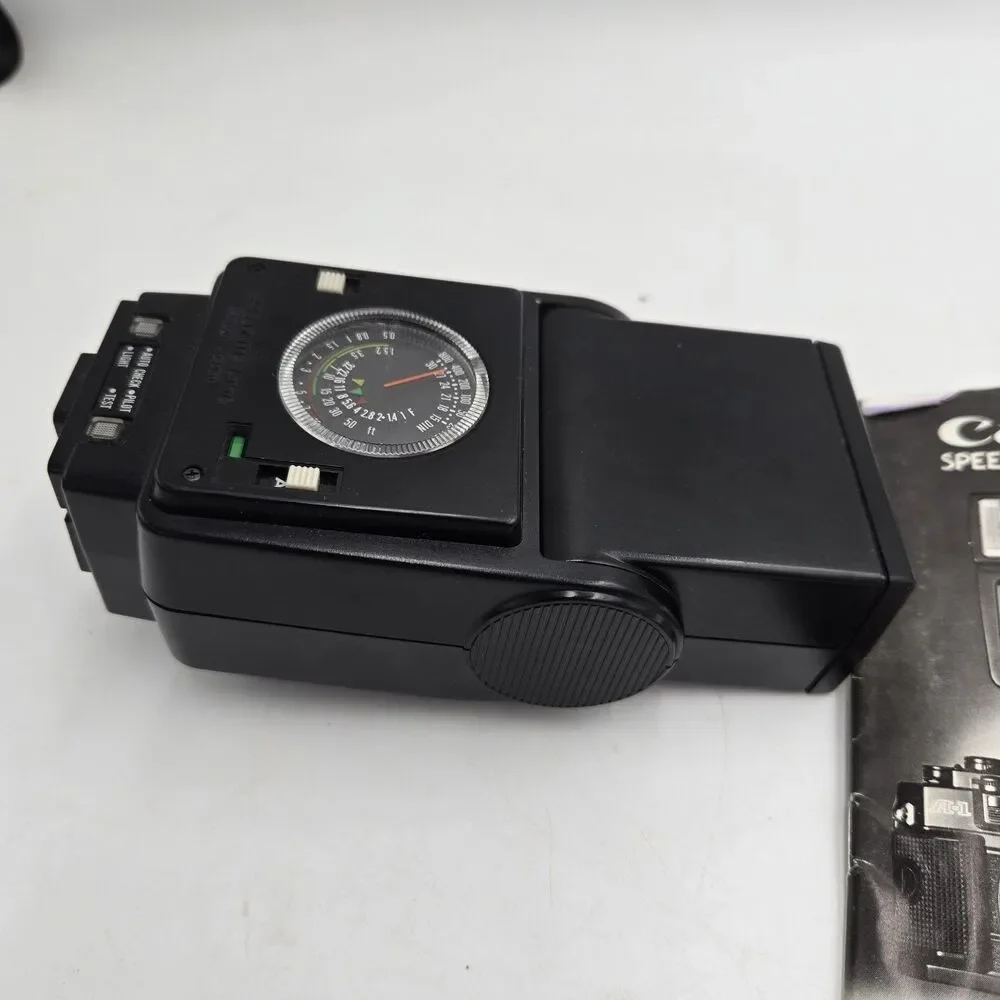 Vintage Canon Speedlite 199A Shoe Mount Camera Flash Carrying Case Manual WORKS